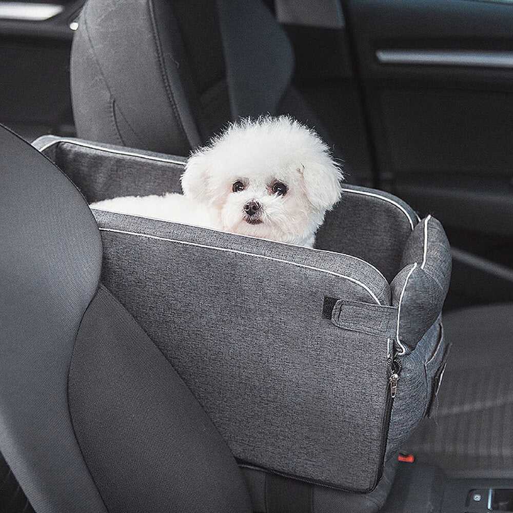 Suede Square Lookout Console Pet Car Seat - Holidayae