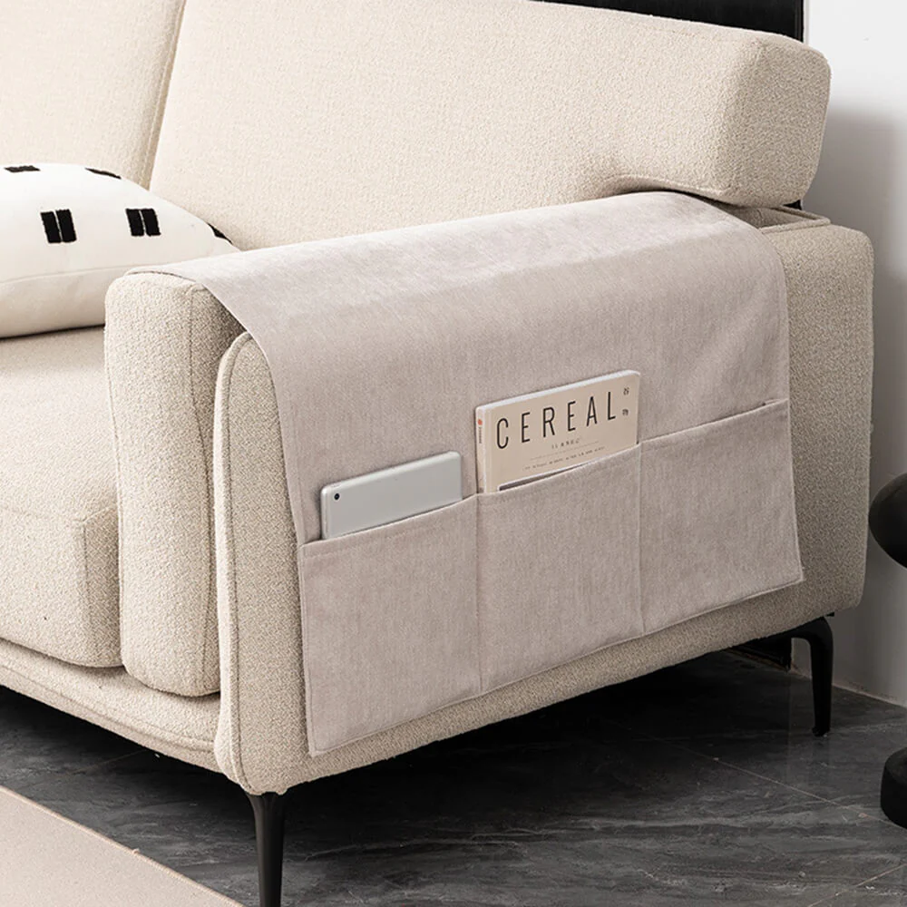 Chenille Anti-Scratch Sofa Armrest Cover Magazine Holder - Holidayae