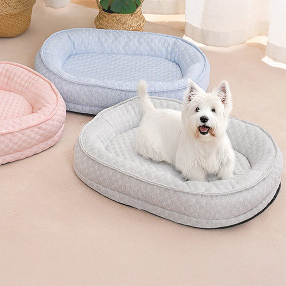 Cooling Comfort Elevated Donut Oval Dog Bed - Holidayae