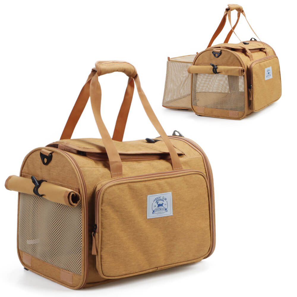 Expandable Large-Space Single Shoulder Handbag Travel Cat Carrier Bag - Holidayae
