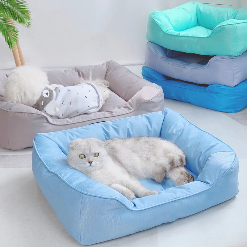 Waterproof Square Medium Cooling Dog & Cat Bed - Holidayae