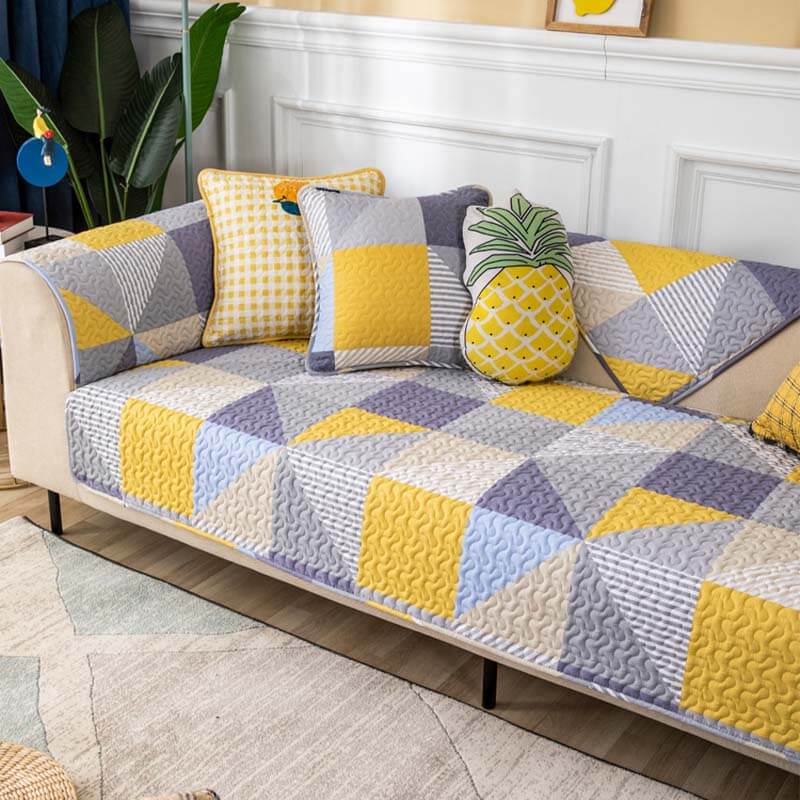 Artistic Geometric Pattern Washable Couch Cover - Holidayae