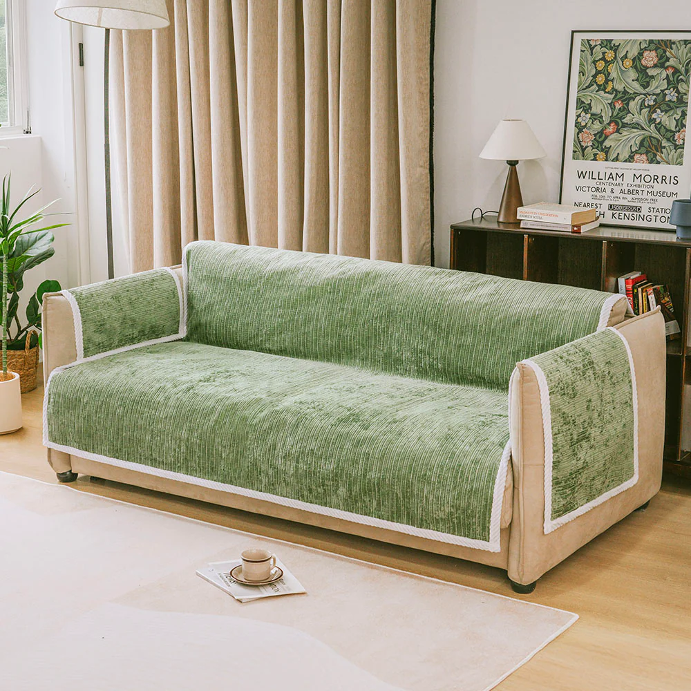 All-Season Anti-Slip Striped Pet Rug Furniture Protector with Armrest Couch Cover - Keep Still - Holidayae