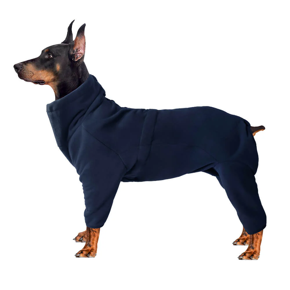 Fleece Dog Suit  C Cozy and Full-Body Warmth for Cold Weather - Holidayae