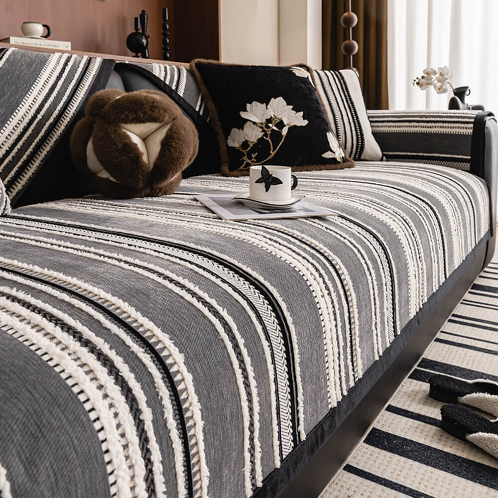 Vintage Jacquard All-Season Chenille Non-Slip Couch Cover - Holidayae