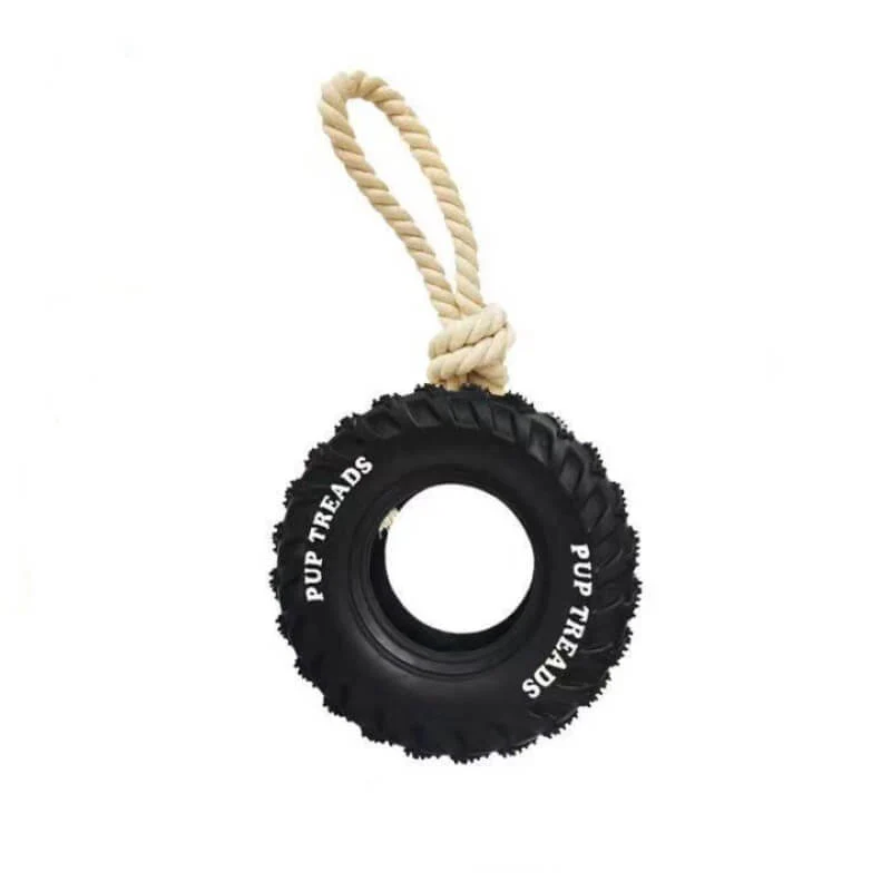 Rubber Tire Dog Interactive Toy Teething and Chewing Toy - Holidayae