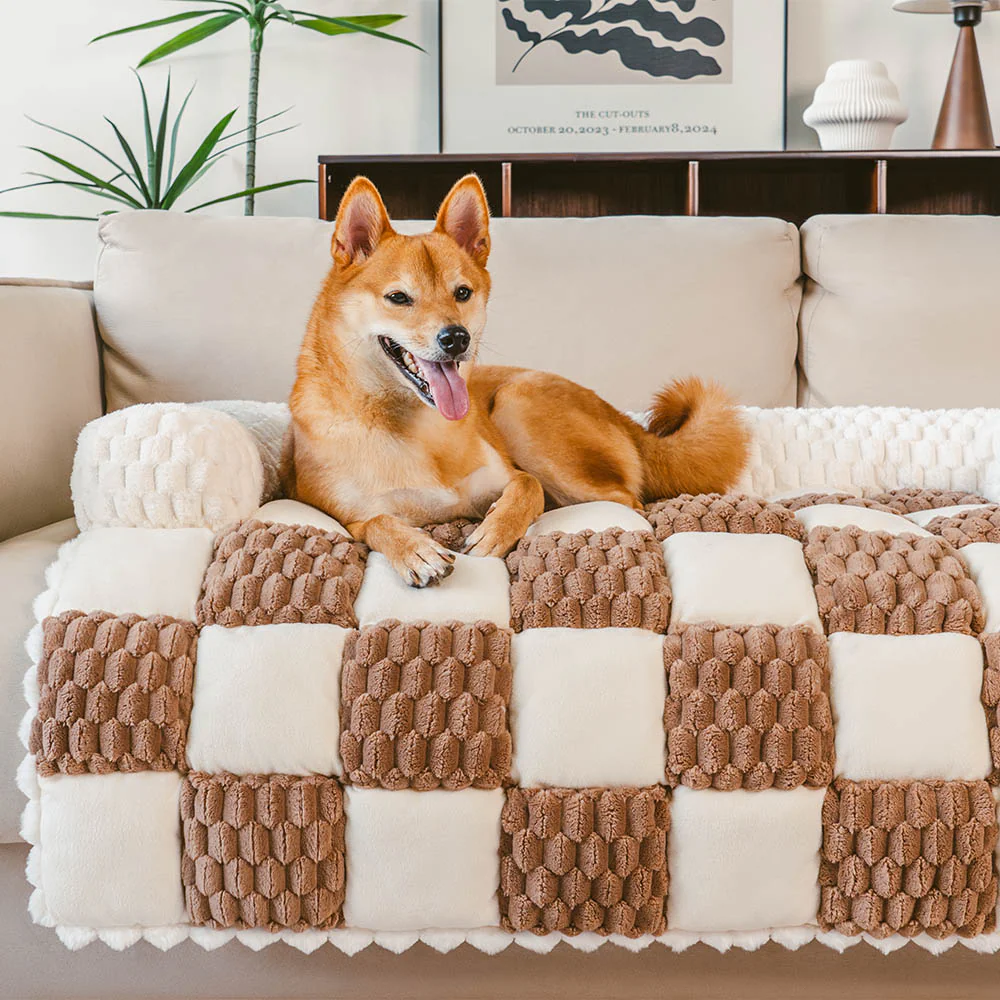 Plaid Cozy Sofa Protector Dog Mat - SnugPad - Holidayae