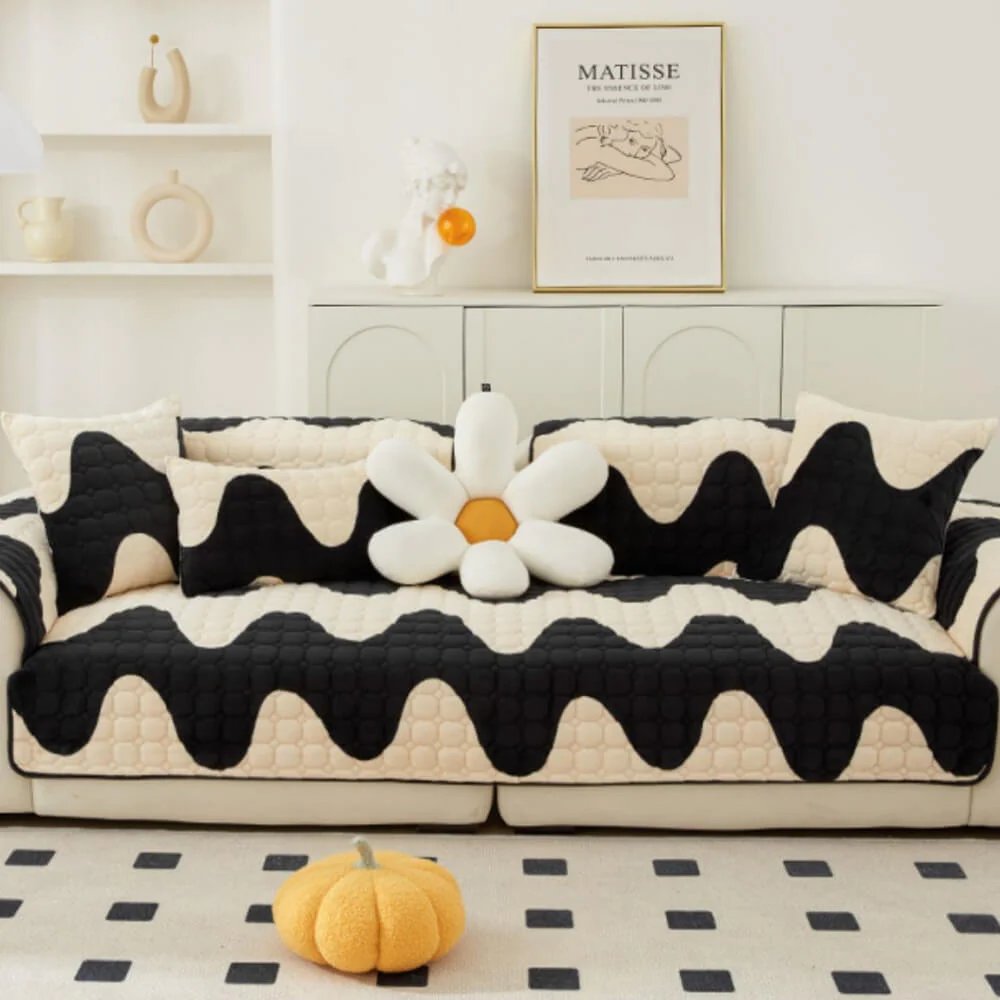 Milk Velvet Sofa Cover Furniture Non-slip Protection Couch Cover - Holidayae