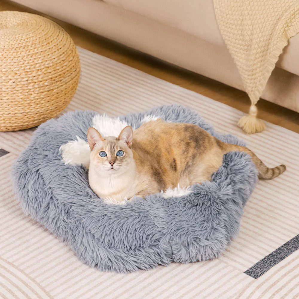 Washable Fluffy Non-Slip Cozy Cat Bed-Paw Spot - Holidayae