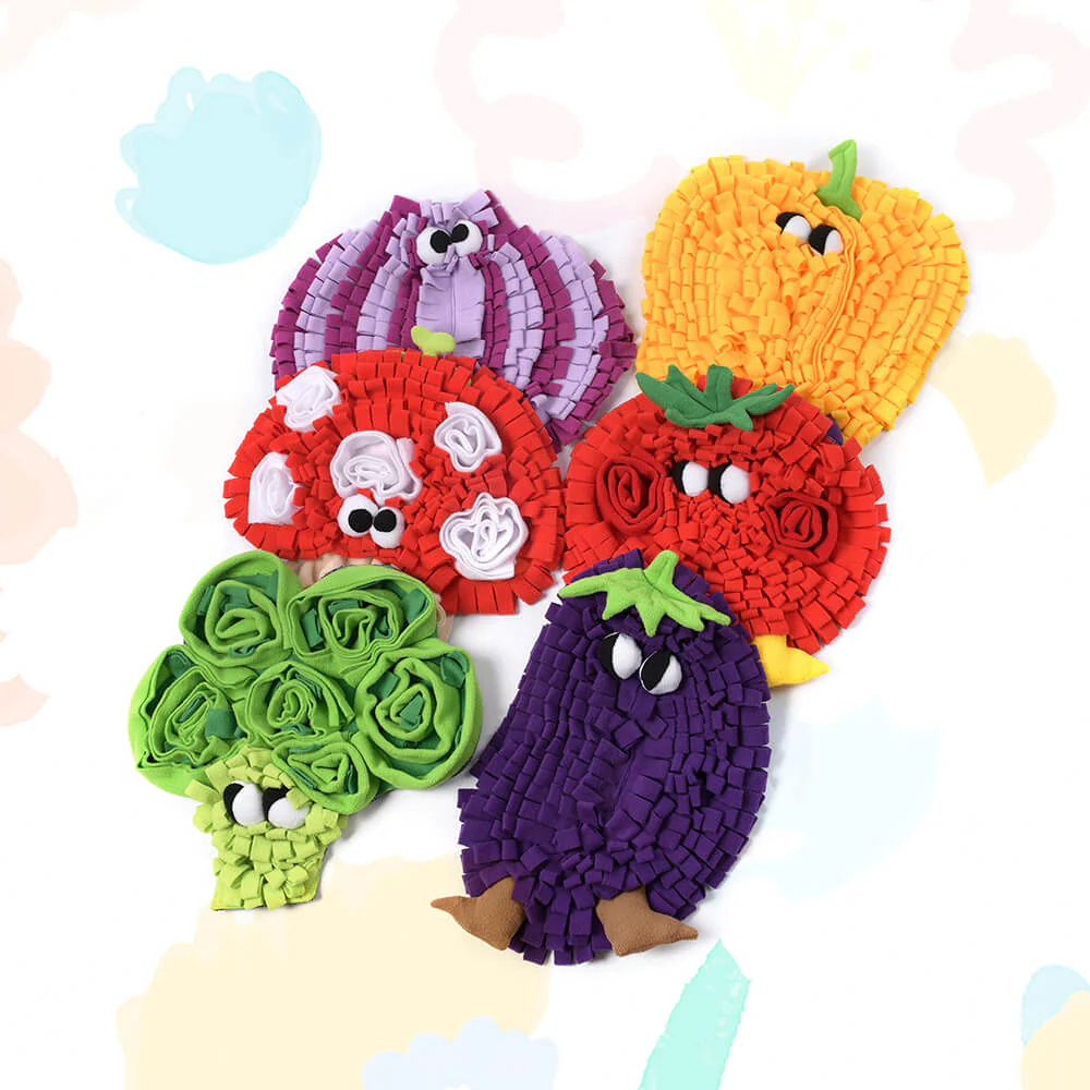 Vegetable Series Food Hiding Dog Mat Interactive Snuffle Mat - Holidayae