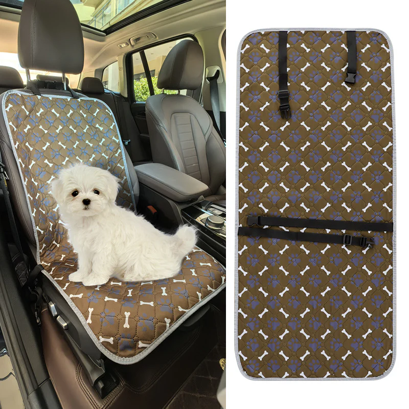 Print Waterproof Adjustable Anti-Slip Dog Car Seat Cover - Holidayae