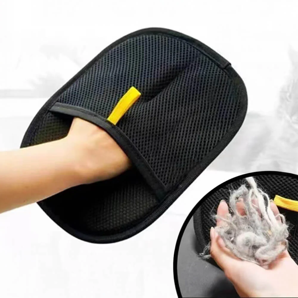 Pet Hair Removal Glove with Dual-Sided Electrostatic Bristles - Holidayae