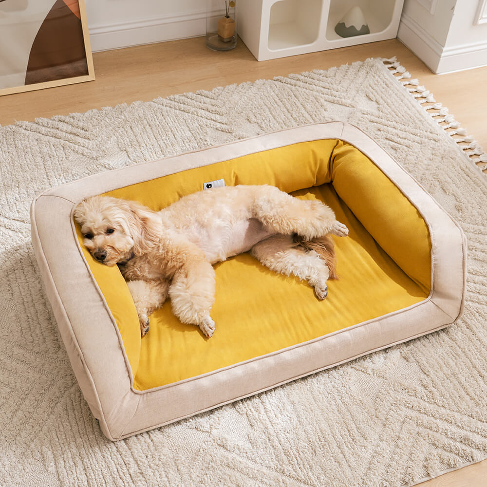 Ultimate Lounger Full Support Comfortable Orthopedic Dog Sofa Bed - Holidayae