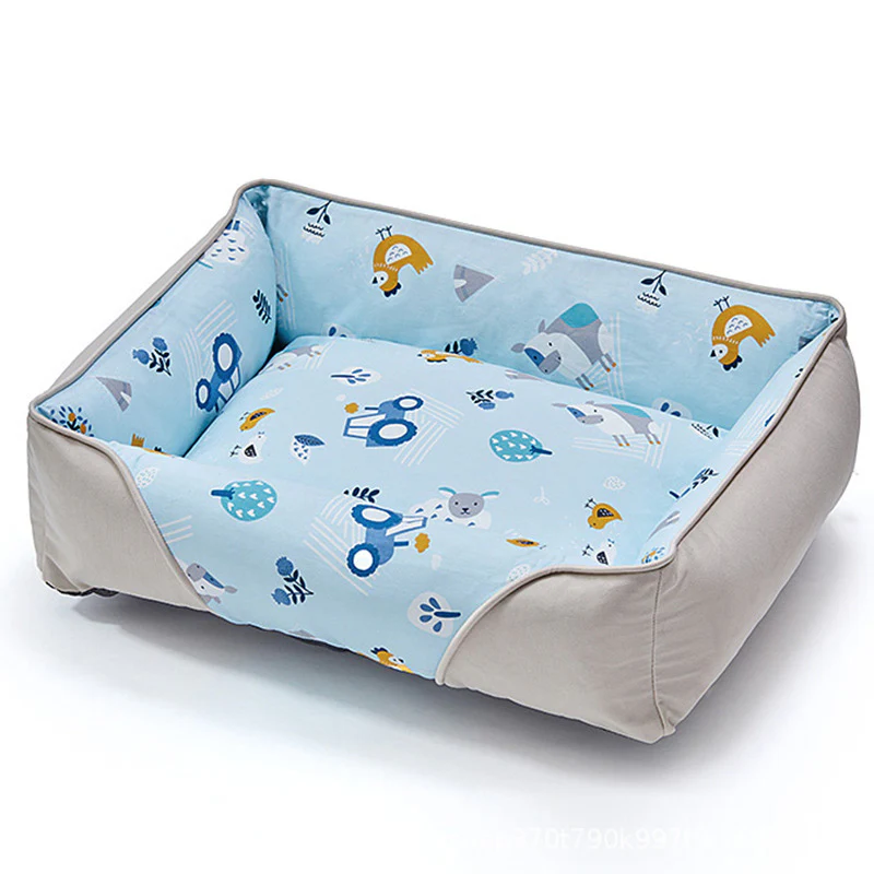 Cartoon Soft Neck Guard Dog Bed - Holidayae