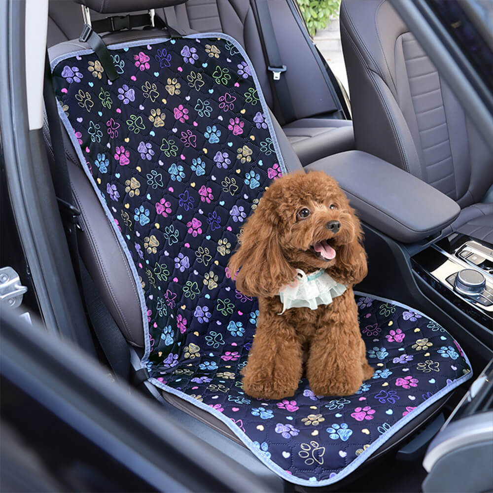 Print Waterproof Adjustable Anti-Slip Dog Car Seat Cover - Holidayae