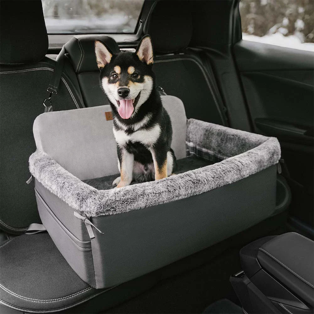 Travel Safety All-Season Bolster Dog Car Seat Bed - BaseCamp - Holidayae