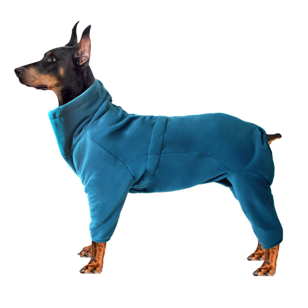 Fleece Dog Suit  C Cozy and Full-Body Warmth for Cold Weather - Holidayae
