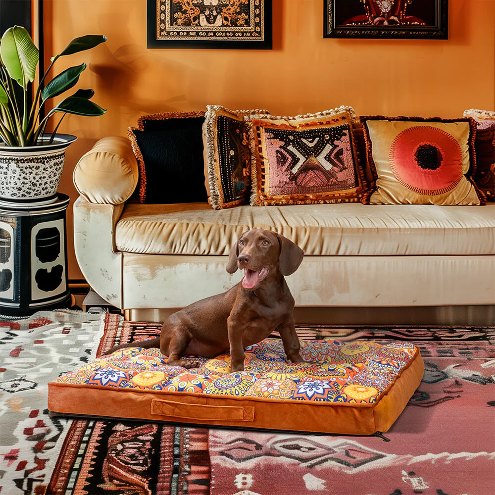Moroccan Full Support Thickened Comfortable Orthopedic Pillow Dog Bed - Holidayae